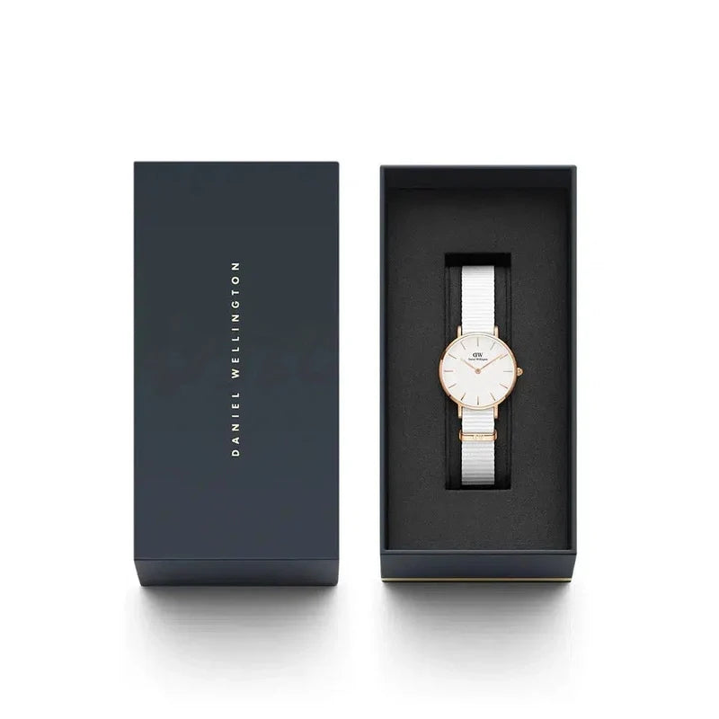 Daniel Wellington Petite Dover Rose Gold Eggshell White 28mm Watch