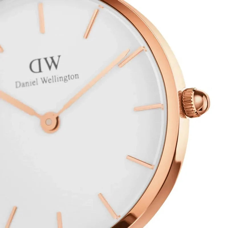 Daniel Wellington Petite Dover Rose Gold Eggshell White 28mm Watch