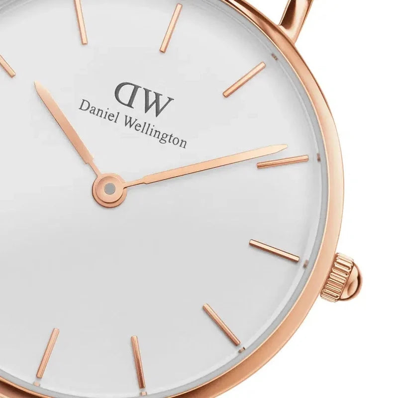 Daniel Wellington Petite Dover Rose Gold Eggshell White 28mm Watch