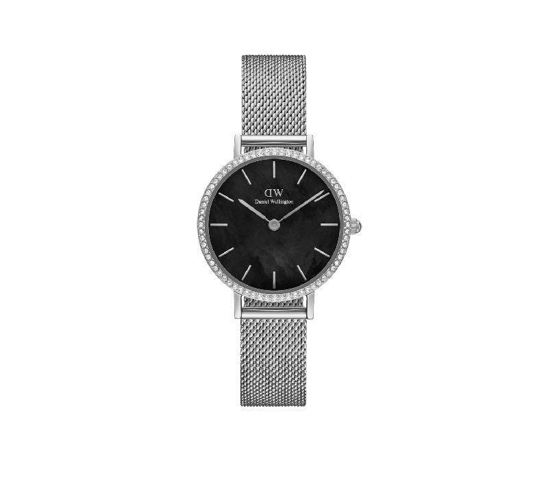 Daniel Wellington Petite Lumine Bezel Sterling Black MOP 28mm