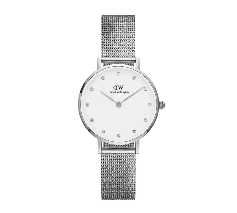 Daniel Wellington Petite Lumine Pressed Sterling Silver Watch 28mm