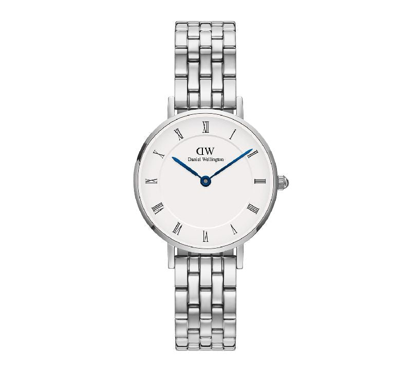 Daniel Wellington Petite Roman Numerals 5-Link Silver 28mm Watch