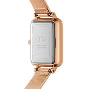 Daniel Wellington Quadro Lumine Pressed Piano Rose Gold Watch 20x26mm