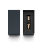 Daniel Wellington Quadro Lumine Pressed Piano Rose Gold Watch 20x26mm
