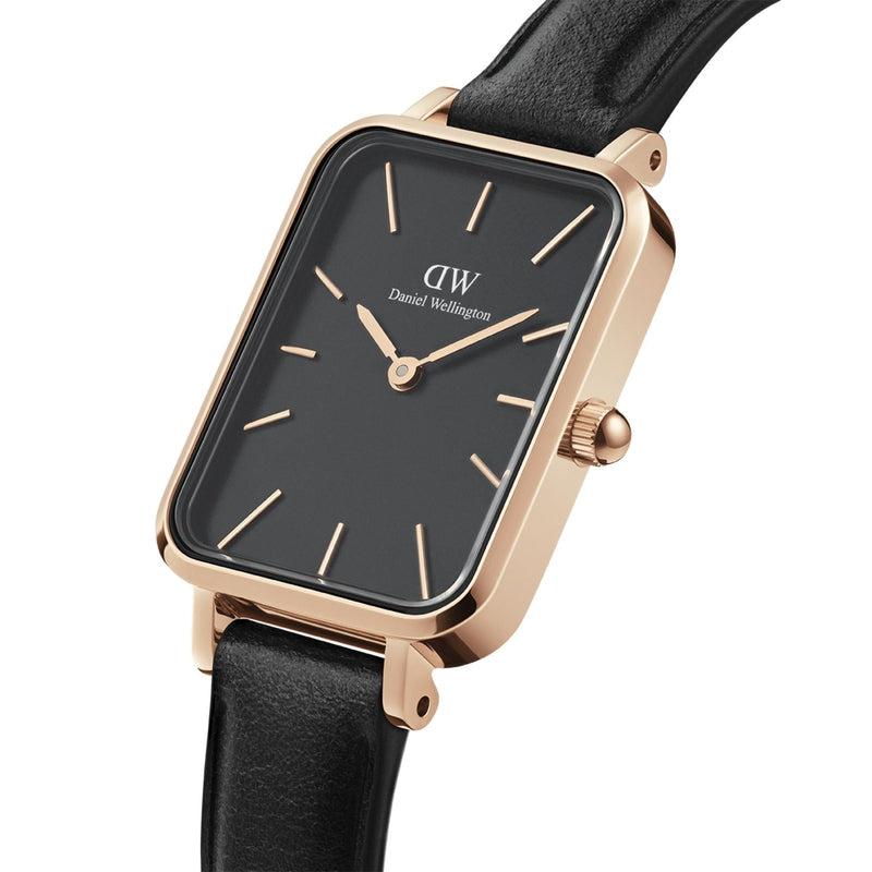 Daniel Wellington Quadro Pressed Sheffield Gents Leather Rose Gold