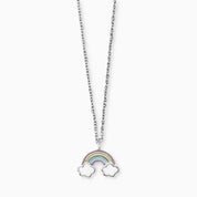 Engelsrufer Children's Necklace - Silver with Multicolour Rainbow