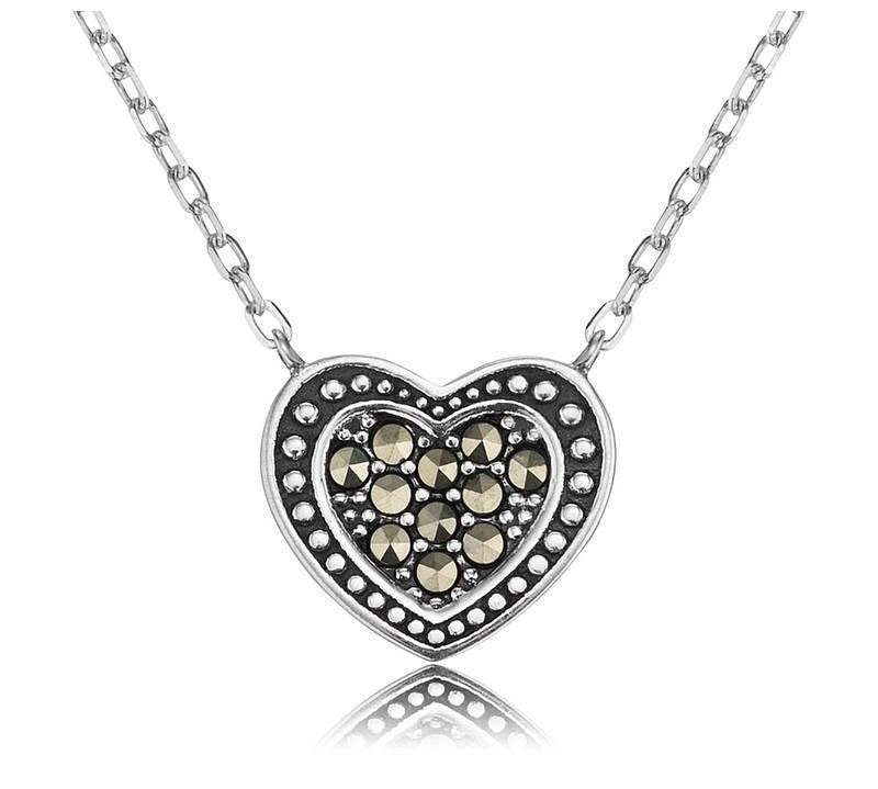 Engelsrufer Marcasite Heart Necklace