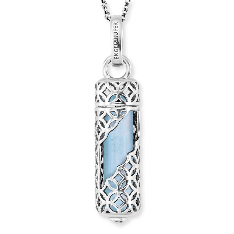 Engelsrufer Medium Blue Agate Powerful Stone Necklace