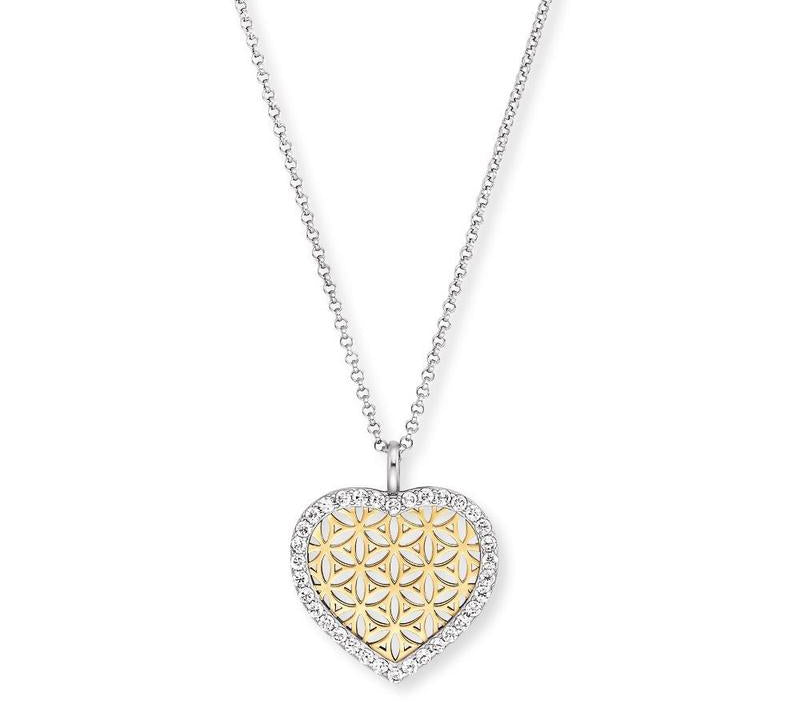 Engelsrufer Necklace Heart Yellow Gold CZ
