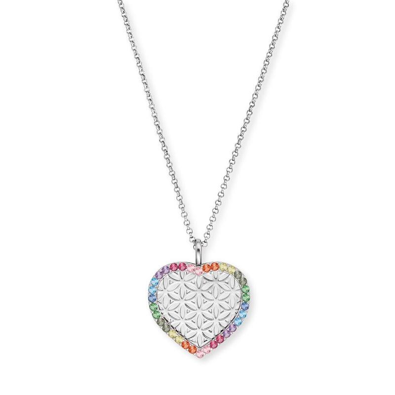 Engelsrufer Necklace Heart multicoloured CZ