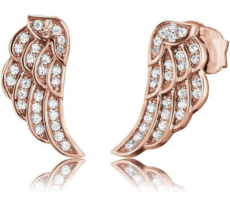 Engelsrufer Rose Gold Angel Wing Ear Studs