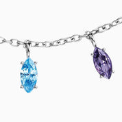 Engelsrufer Silver Flying Stones With Zirconia Multicoloured Bracelet