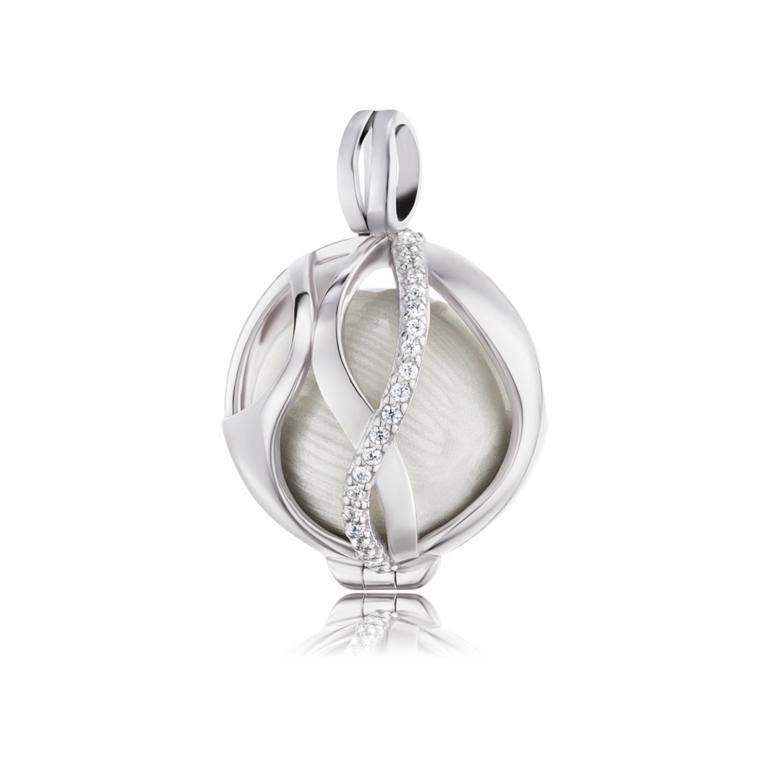 Engelsrufer Small Paradise Pearl CZ Sound Ball Pendant