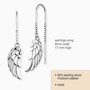 Engelsrufer Whisperer Silver Earrings with Feather