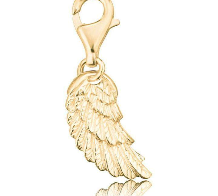 Engelsrufer Yellow Gold Angel Wing Charm