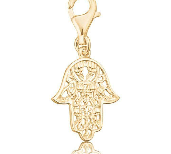 Engelsrufer Yellow Gold 'Hamsa' Hand Charm