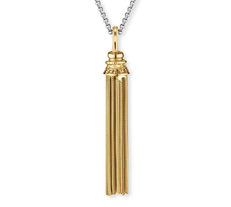 Engelsrufer Yellow Gold Tassle Necklace