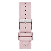 GUESS Ladies Pink Silver Tone Analog Watch GW0529L1