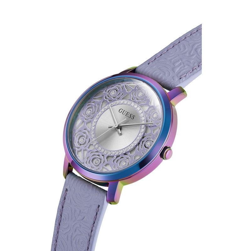 GUESS Ladies Purple Iridescent Analog Watch GW0529L4