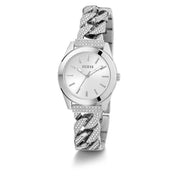 GUESS Ladies Silver Tone Analog Watch