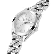 GUESS Ladies Silver Tone Analog Watch