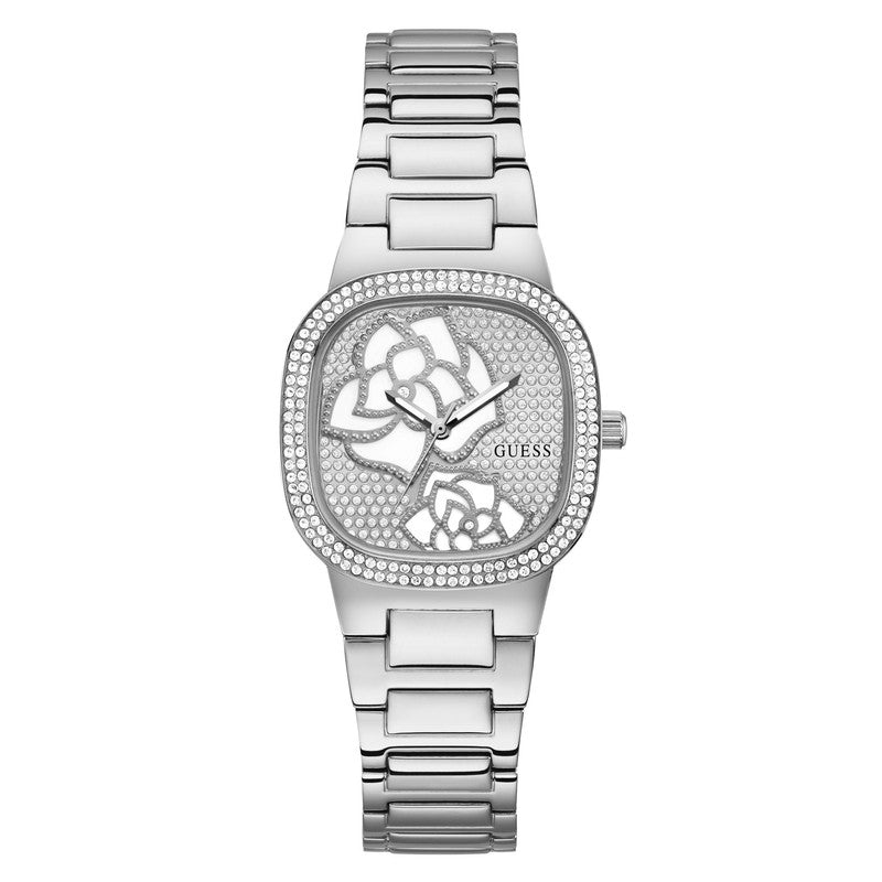 GUESS Ladies Silver Tone Analog Watch GW0544L1