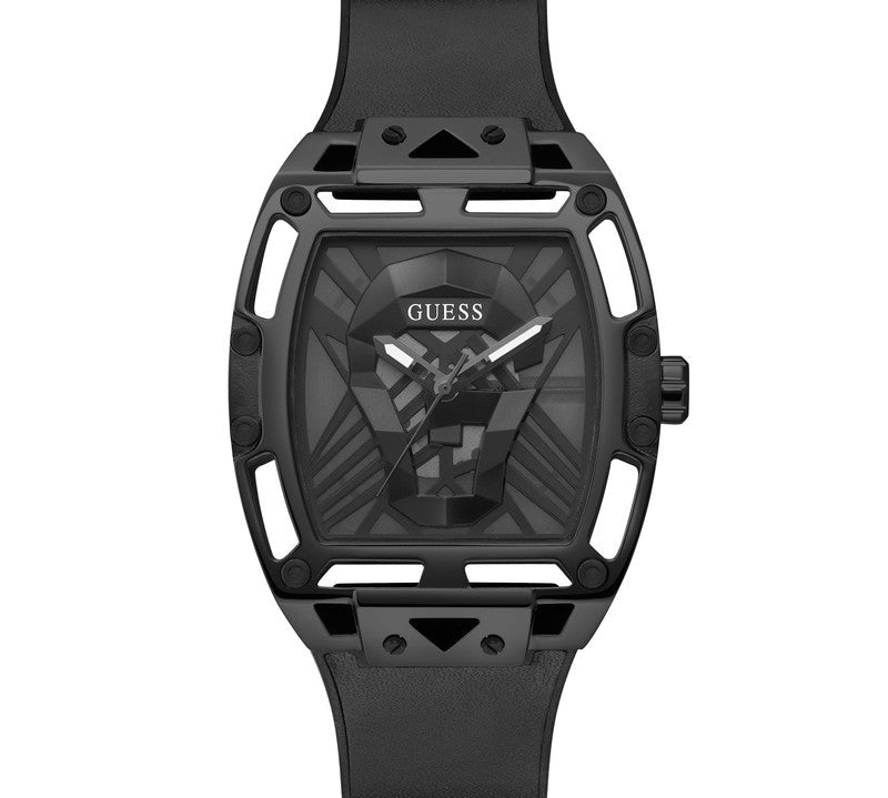 GUESS Mens Black Tone Multi-function Watch GW0500G2