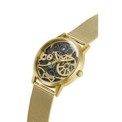 GUESS Mens Gold Tone Analog Watch GW0538G2