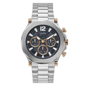 GUESS Mens Silver Tone Multi-function Watch GW0539G1