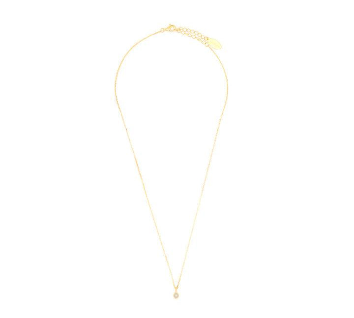 Georgini Freshwater Pearl and Diamond June Pendant - Gold