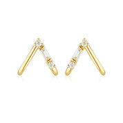 Georgini Georgini The Layered Edit Tiga Earrings Gold