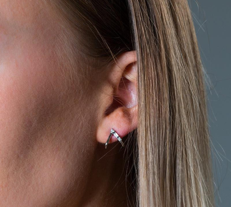 Georgini Georgini The Layered Edit Tiga Earrings Silver