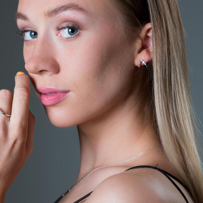 Georgini Georgini The Layered Edit Tiga Earrings Silver