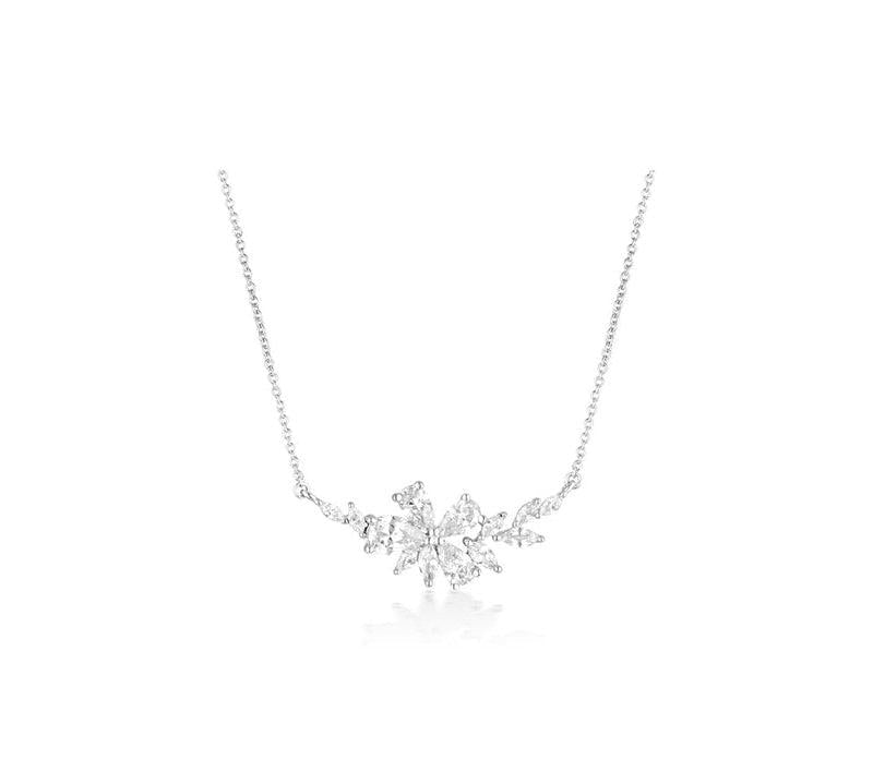 Georgini Iconic Bride Hyacinth Silver Necklace