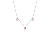 Georgini Mirage Ethereal Morganite Necklace - Silver