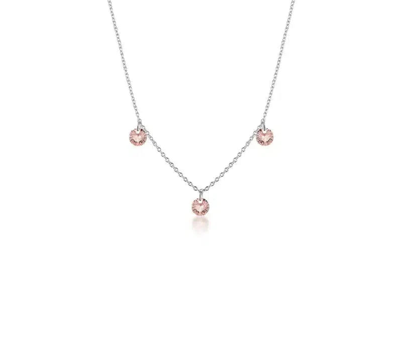 Georgini Mirage Ethereal Morganite Necklace - Silver