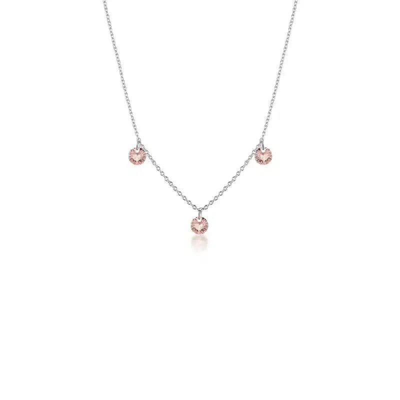 Georgini Mirage Ethereal Morganite Necklace - Silver