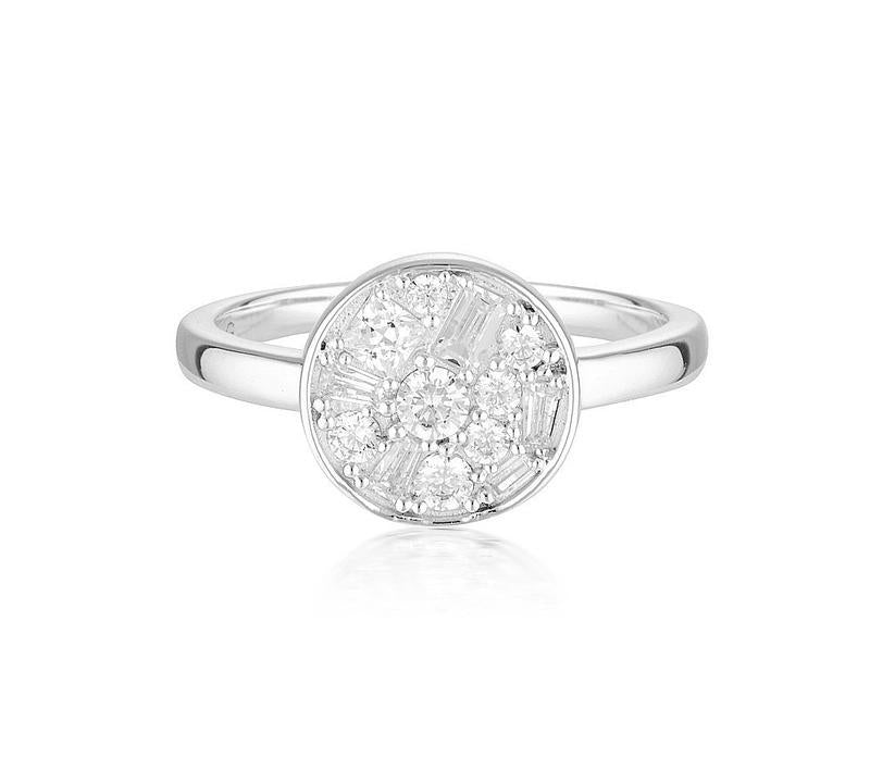 Georgini Mosaic Disc Silver Ring