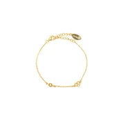 Georgini Natural Citrine and Two Natural Diamond November Bracelet - Gold