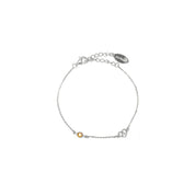 Georgini Natural Citrine and Two Natural Diamond November Bracelet - Silver