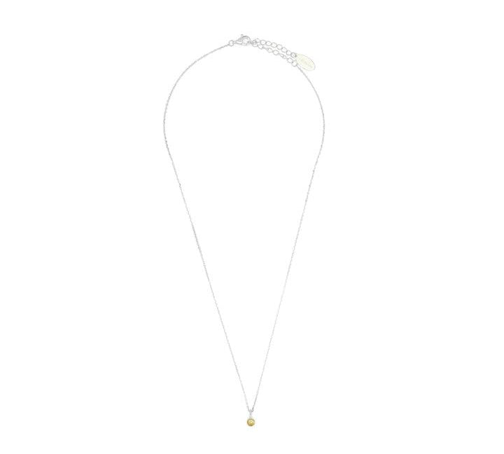 Georgini Natural Peridot and Diamond August Pendant - Silver