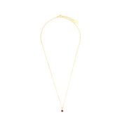 Georgini Natural Ruby and Diamond July Pendant - Gold