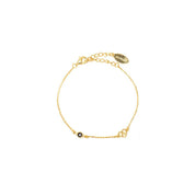 Georgini Natural Sappire and Two Natural Diamond September Bracelet - Gold