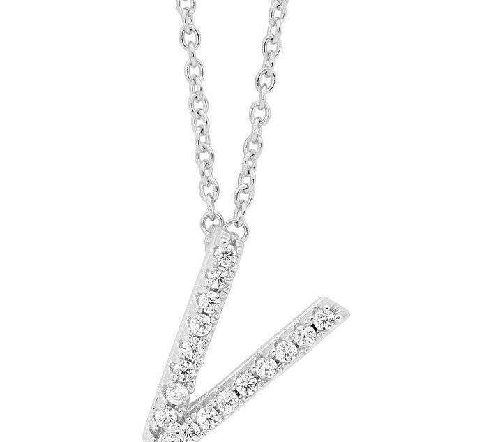 Georgini Petite Initial V Silver