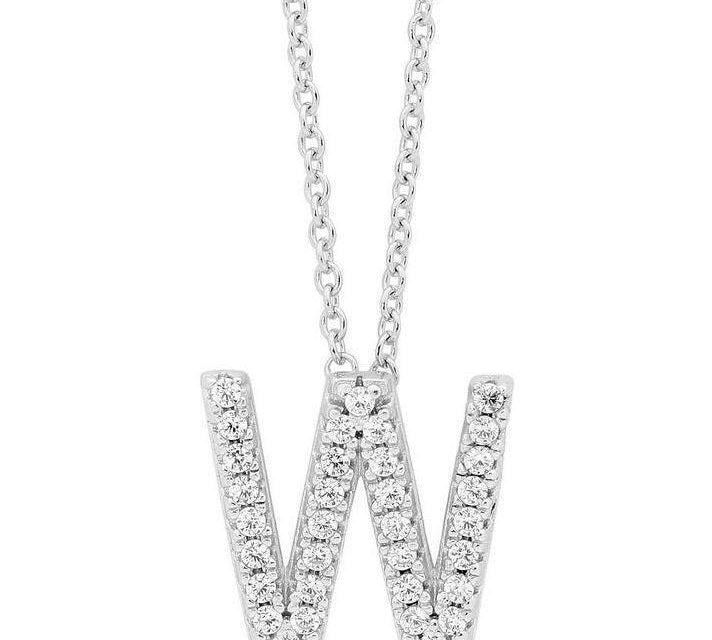 Georgini Petite Initial W Silver