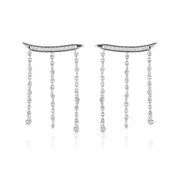 Georgini Red Carpet Billboard Earrings - Silver