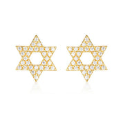 Georgini Rock Star of David Gold Earrings