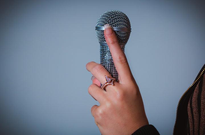 Georgini Rockstar Shield Ring - Rose Gold