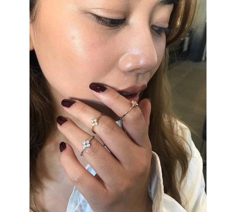 Georgini Stellar Lights Rose Gold Twinkle Ring