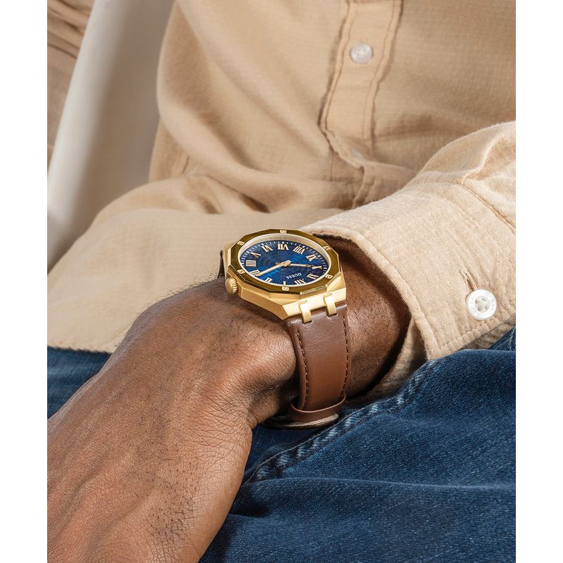 Guess Asset Blue Dial Analog Watch